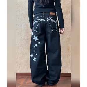 现货春季男女宽松牛仔裤8152p43，男装牛仔裤，星座517-5