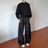 现货美式宽松大口袋牛仔裤男女8219P52，男装牛仔裤，星座517-5