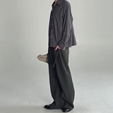 现货春季男女格子衬衫C030P40，男装衬衫，星座517-5