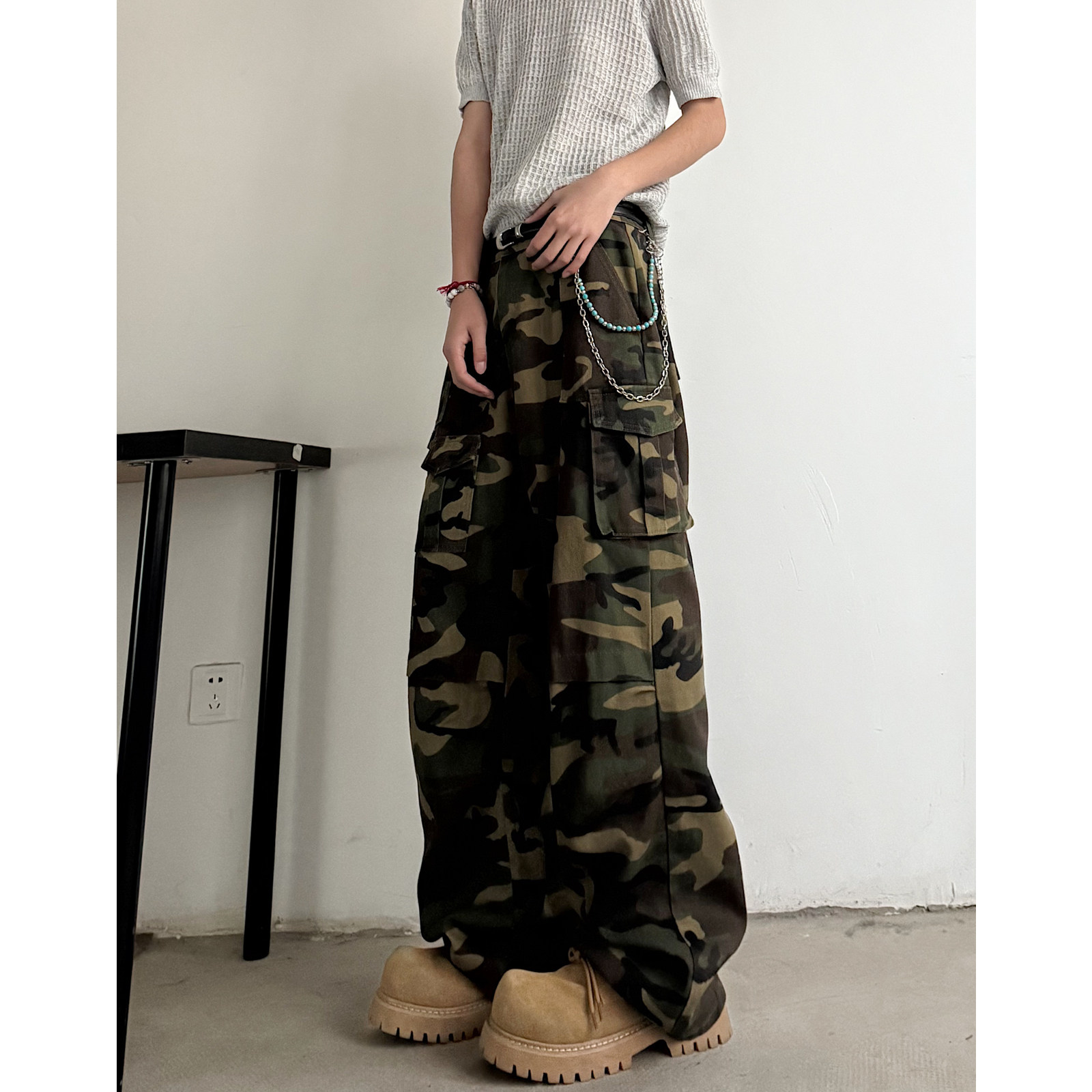 现货男女迷彩工装休闲裤8808p55，男装工装外套，星座517-5