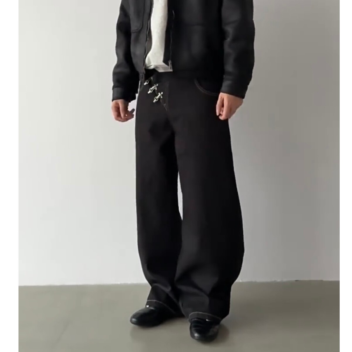 现货男女金属扣牛仔裤8044p48,男装牛仔裤,星座517-5