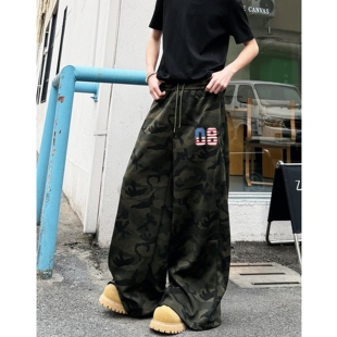 男女宽松迷彩休闲运动裤 8107P48