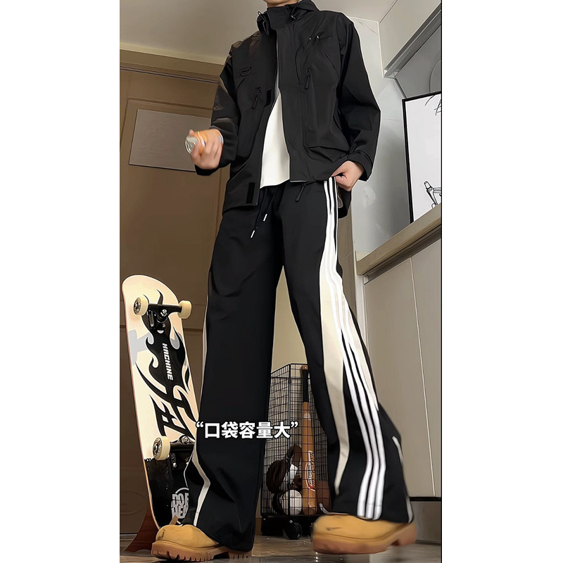 秋季男女机能三条杆休闲裤668休闲裤
