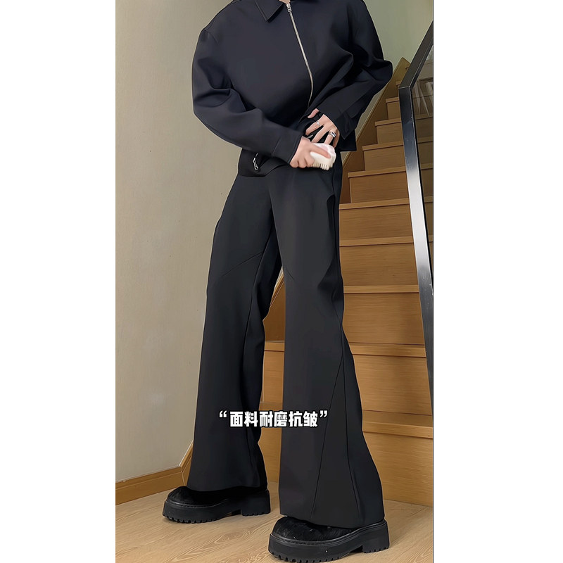 四季款西裤高级宽松褶皱6616p55,男装西裤,星座517-5