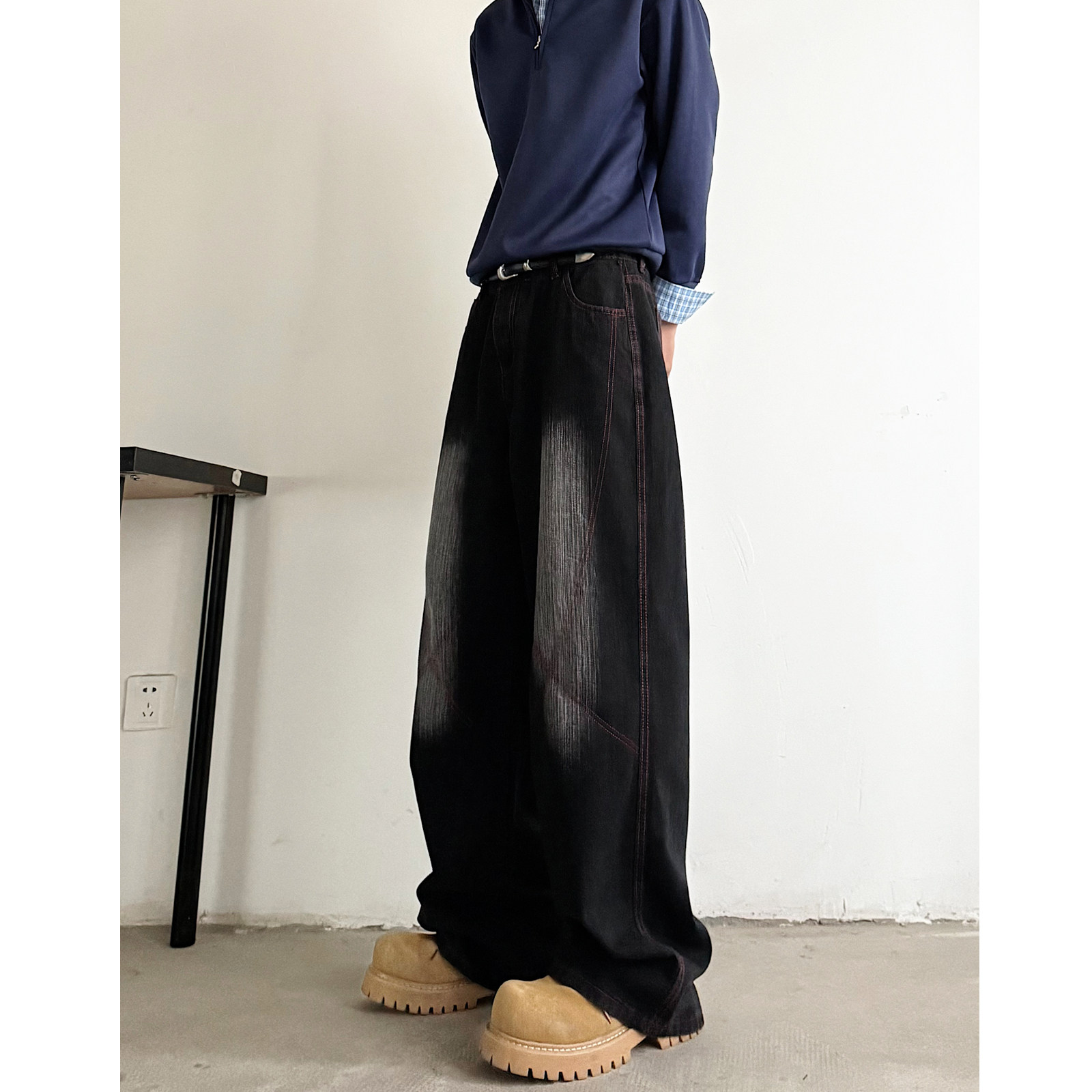 现货哈苏线直通牛仔裤8106P55，男装牛仔裤，星座517-5