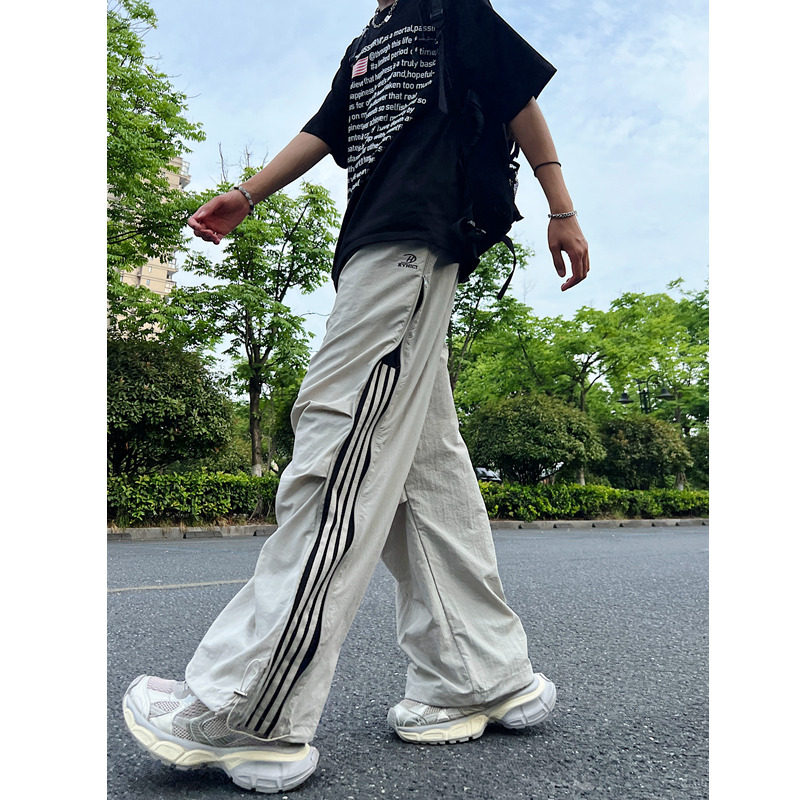 夏季男女宽松拖地速干休闲裤6618p65图片