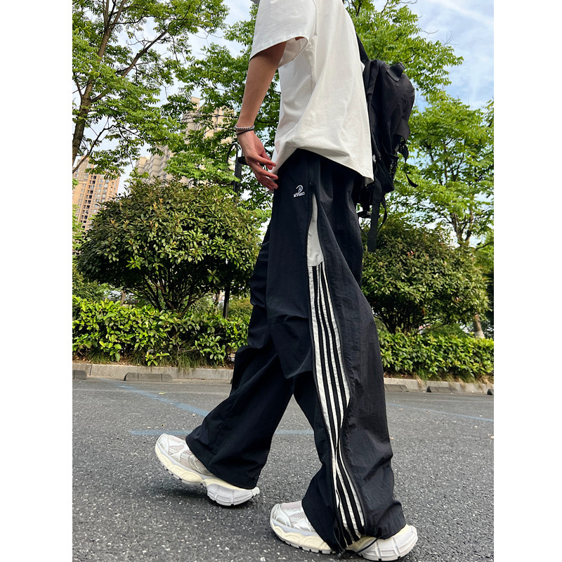 男女拖地三条杆宽松速干裤6618p65,男装休闲裤,星座517-5