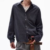 现货春季男女格子衬衫C030P40，男装衬衫，星座517-5