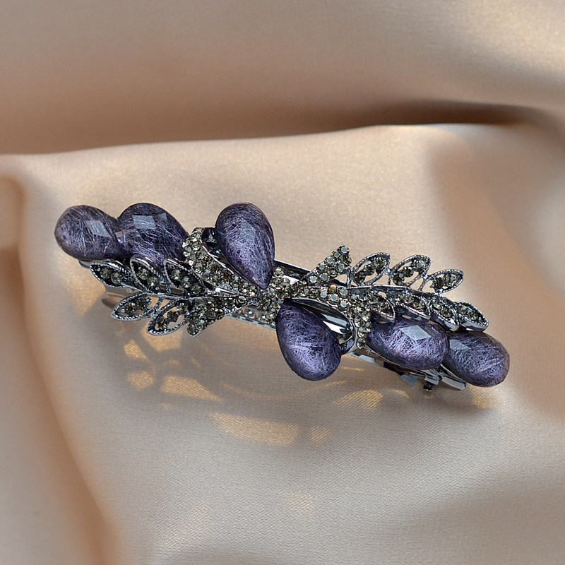 大号弹簧夹子头饰简约大气女后脑勺顶夹发卡子盘头发饰马尾夹发夹