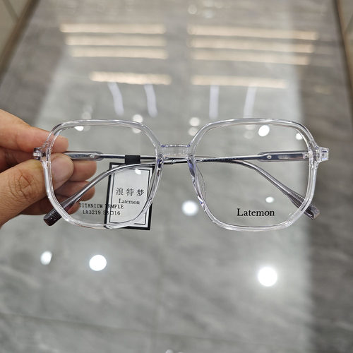 Latemon浪特梦新款眼镜时尚显瘦方框超轻眼镜可配近视眼镜架83219