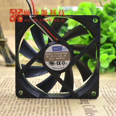 原装奇宏AVC F7015B12HN 7CM 12V 0.3A 7015 CPU 静音3线散热风扇