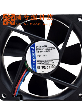德国进口 24V 8025 散热风扇TYP 8414HR/NGH/NGM/NH/NHR 8414N/2G
