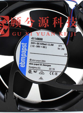 全新德国原装进口  12038 24V 0.52A 变频器风扇4114NHH 4114NHHR