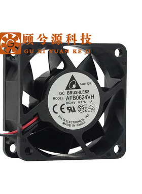 原装台达24V 0.17A  6厘米 6025  AFB0624VH/EH 双滚珠变频器风扇