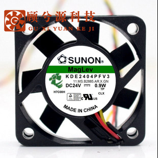 SUNON建准 KDE2404PFV3 24V 0.9W 4010 4CM 3线 静音 变频器 风扇