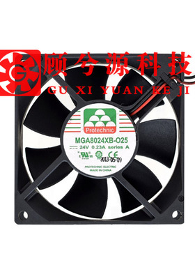 全新Protechnic永立MGA8024XB-O25 8025 24V 0.23A变频器散热风扇