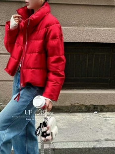 欧洲站2025冬季新款欧货时尚休闲百搭显瘦短款鹅绒服女外套