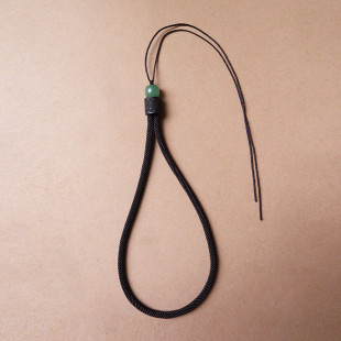 文玩手把件绳黑檀木东陵玉手腕绳玉石DIY配件绳简约高档结实挂绳