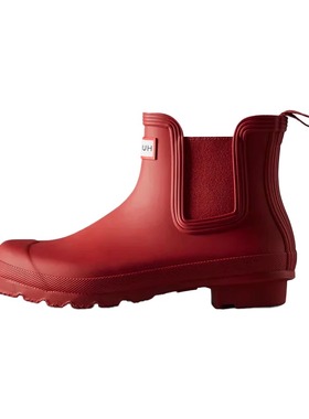 HUNTER女经典户外溯溪鞋防水防滑橡胶水鞋切尔西短靴雨鞋