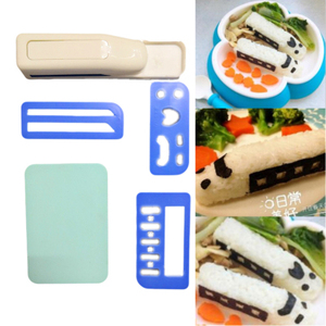 可爱卡通动物饭团模具套装包邮 宝宝饭团模具 便当模具火车