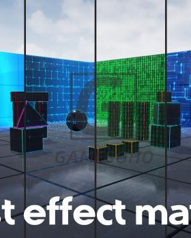 UE4UE5虚幻 科幻物品扫描视觉特效后期处理材质PostFX GlobalScan