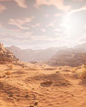 UE4虚幻5 unrealeng 沙漠峡谷场景 Rocky Desert 427