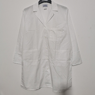 外贸白大衣 白衣大褂 厨师服 工作服 做实验室制服
