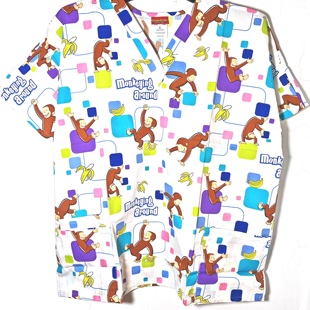S码  printed hospital scrubs