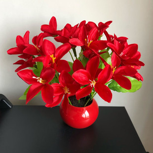 仿真花陶瓷套装假花盆栽家居摆件客厅卧室摆设酒店餐馆装饰品花艺