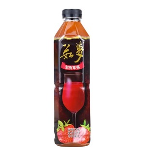 大湖茹梦草莓果汁果肉饮料 1L*12瓶整箱