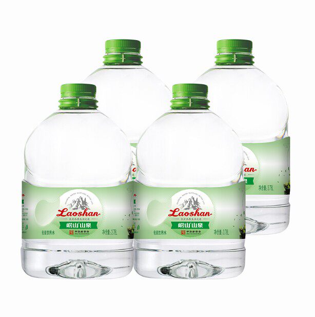 崂山山泉水3.78lx4桶装 整箱煮饭 泡茶饮用水大桶装 五箱价格