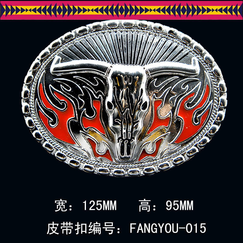 皮带扣男女风美国西部牛仔复古巴扣板扣马术用品骑士裤腰带大扣头