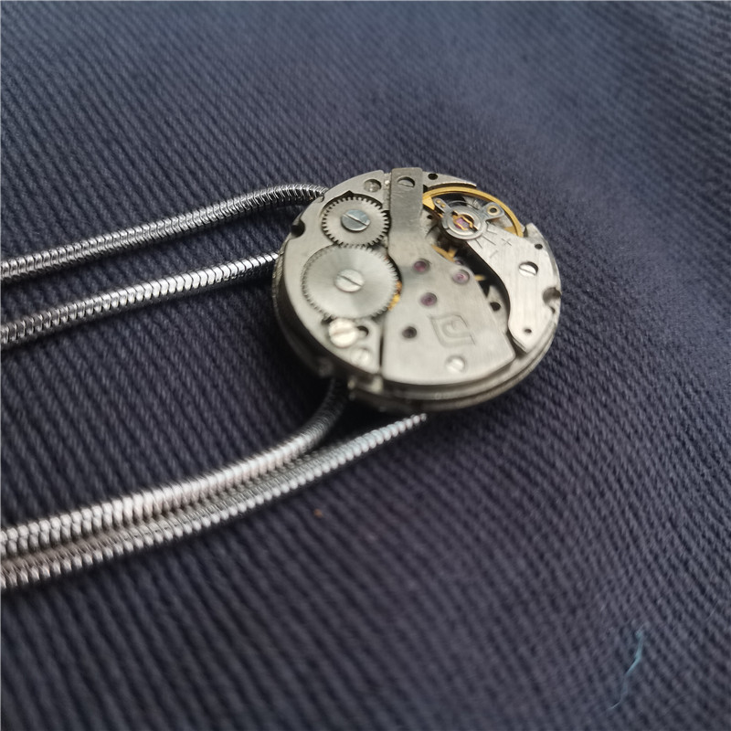 原创蒸汽朋克休闲潮流机芯项链男波洛领带bolo tie小众衬衣领绳结