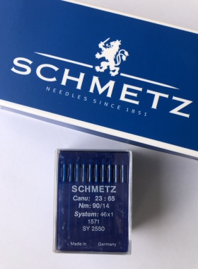 德国进口蓝狮机针POX1皮手套缝纫机专用机针手套机针1571针新包装