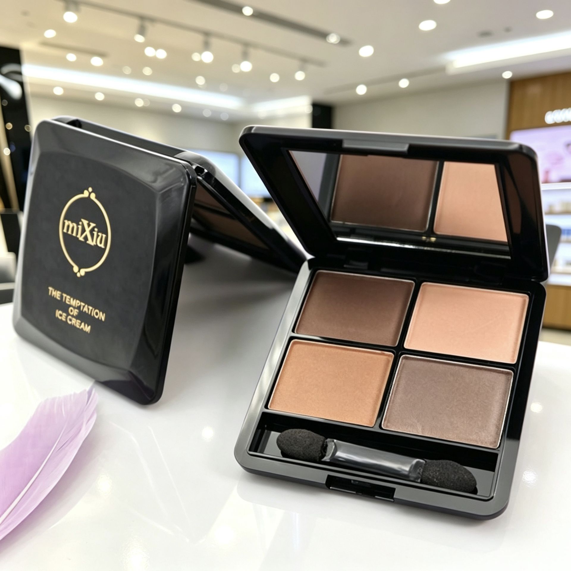 李佳琪推荐正品哑光四色眼影盘女眼影
