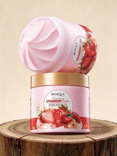 草莓蛋糕黄油身体乳面霜 Strawberry cake butter body lotion