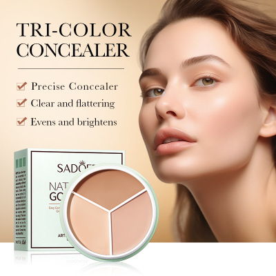 Three color covering foundation make-up三色遮盖粉底遮瑕膏