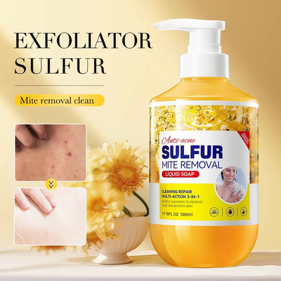 硫磺沐浴露 Sulfur Mite Removal Liquid Soap Deeply Clean