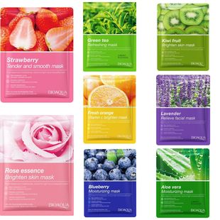 10pc Plant fruit facial mask moisturizing 植物水果面膜补水