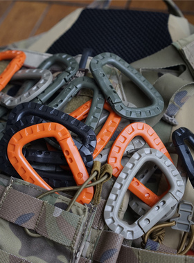 战术汤姆 ITW风格大D扣 轻量中型战术挂扣外挂饰品扣背包钥匙扣