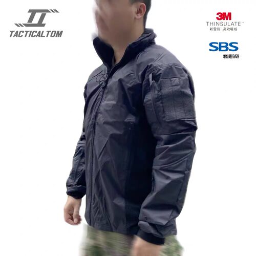 战术汤姆G2黑色户外战术棉服