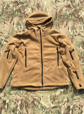 深卡其色Khaki 棕色款 连帽款400克防寒保暖抓绒面料夹克外套风衣