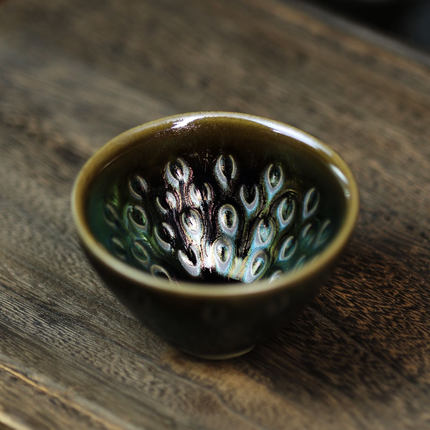 建盏天目盏功夫茶杯纯手工品茗杯主人杯斗笠单杯油滴家用茶盏茶碗