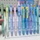 点石静音热敏可擦按动中性笔3 黑色水笔 5年级小学生用可擦晶蓝