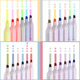 点石荧光笔淡色系国风简欧系学生用彩色笔套装 粗划重点标记笔24色