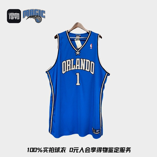 麦迪 魔术队 客场蓝 1号 AU球员版NBA球衣篮球服
