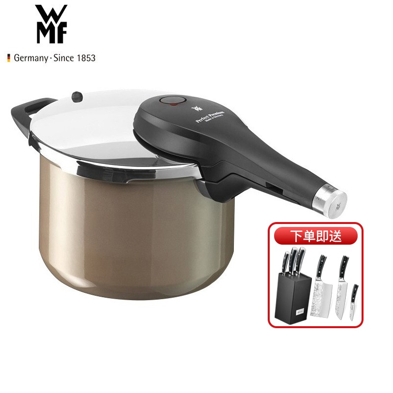 WMF 福腾宝德国原装进口高压锅 奈彩米陶铸不锈钢压力锅 电磁炉