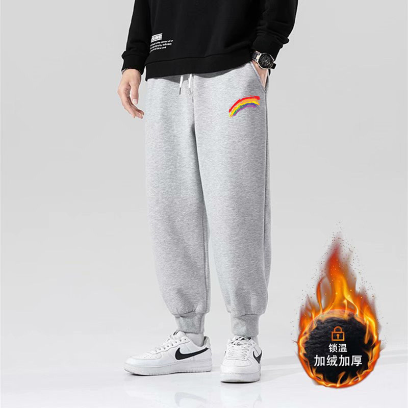 冠岸泽yp男士加绒裤子秋冬季卫裤