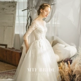 满庭芳 Свадьба 2023 Новый стиль [Mengyu] Мори беременная невеста должна выходить из легкого свадебного платья, маленькая весна