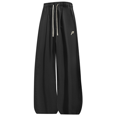 BUFFALO BOUND美式风宽松阔腿裤男透气抽绳休闲冰丝户外运动长裤